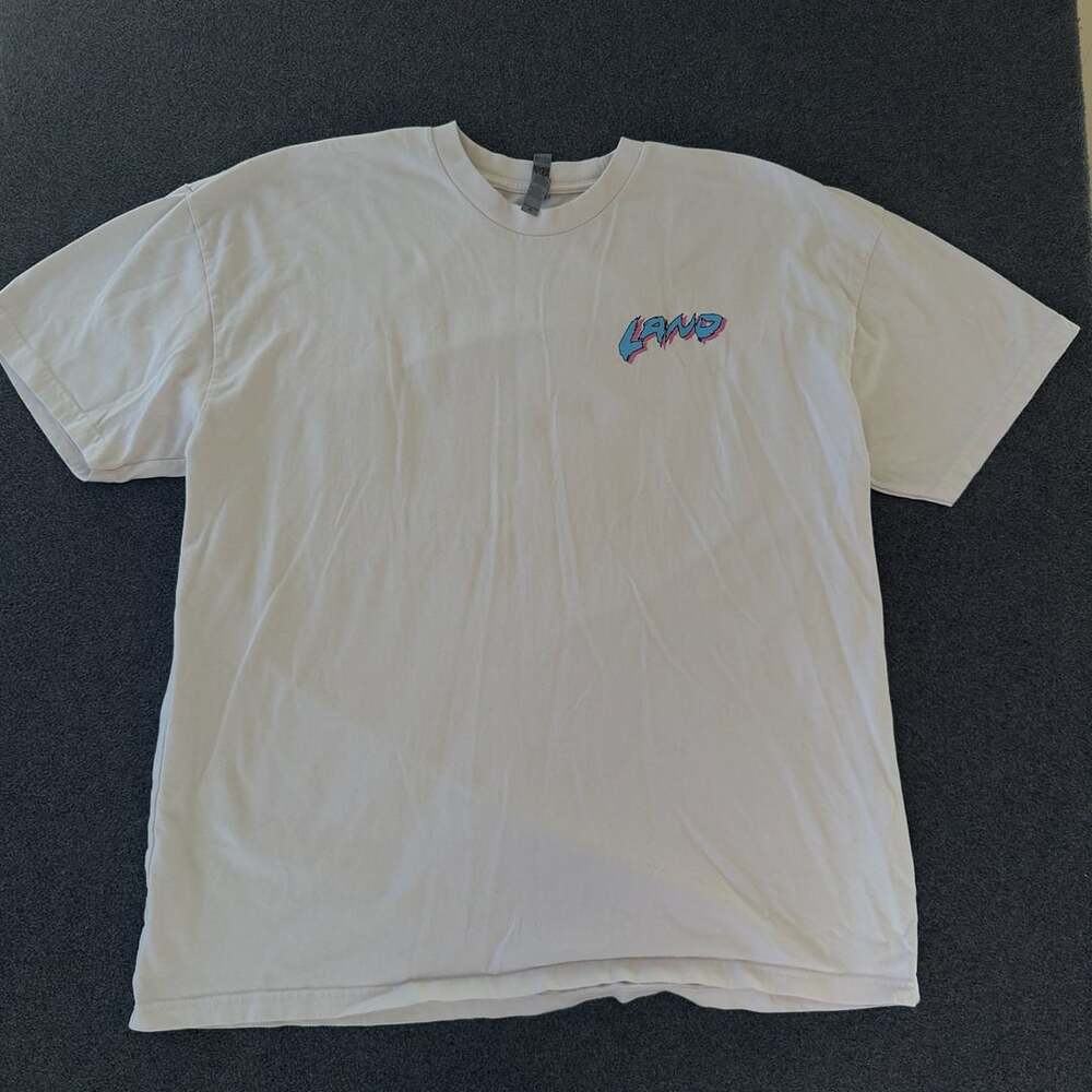 Next Level Apparel LAND Graphic T-Shirt White